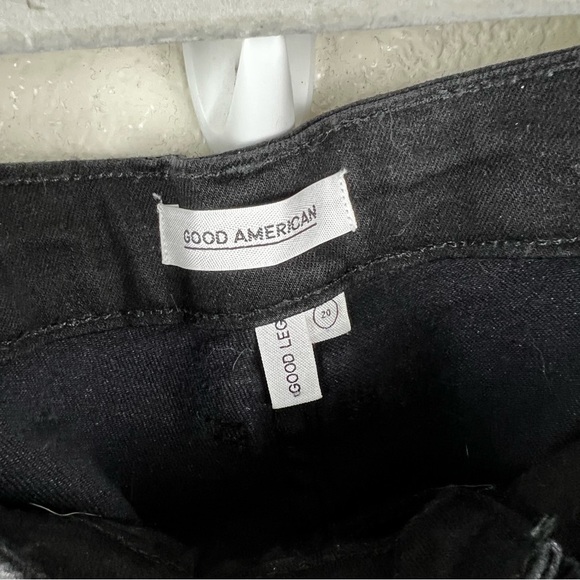 Good American Good Legs Coated Mid Rise Ankle Skinny Jeans Black Size 20 - Picture 5 of 7